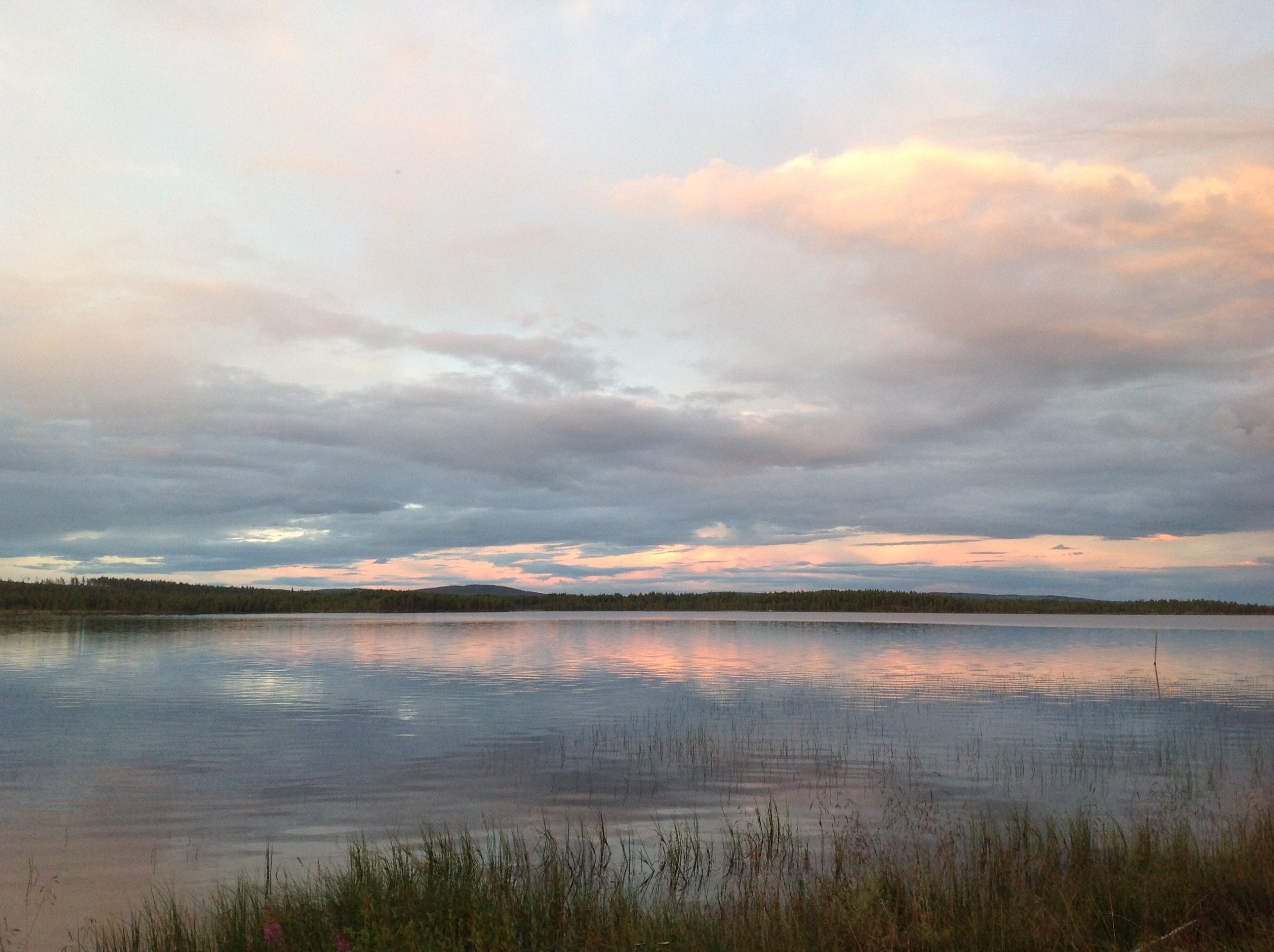 Cloudy lake